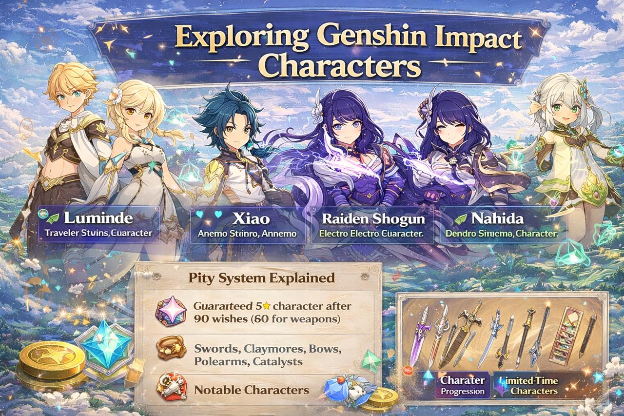 Exploring genshin impact characters