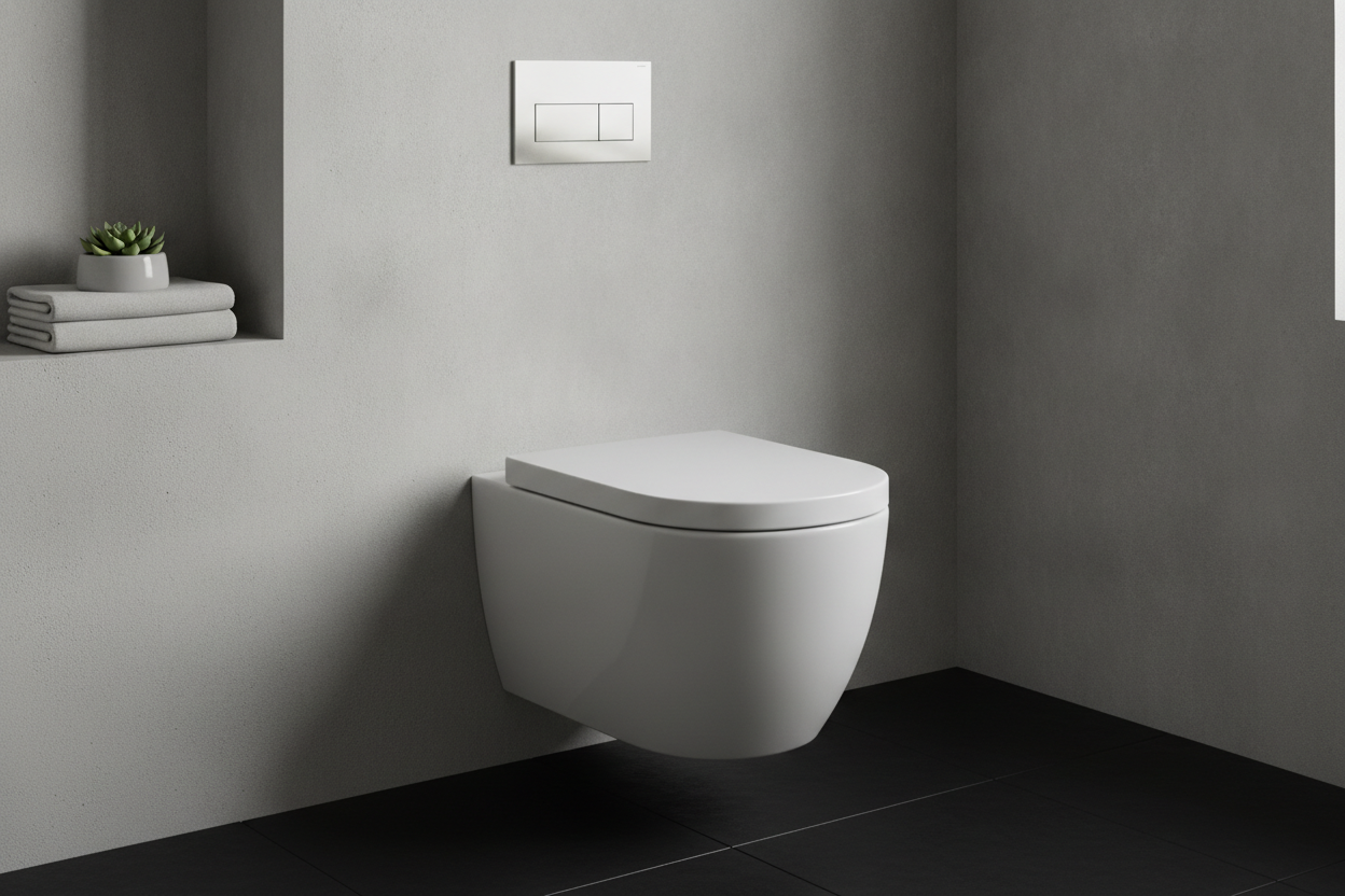 Væghængt toilet med cisterne: En moderne og pladsbesparende løsning